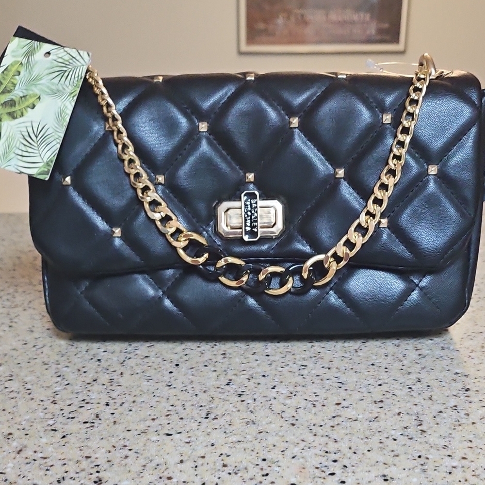 Badgley Mischka Chain Handbag And Wallet Set - Picture 1 of 12